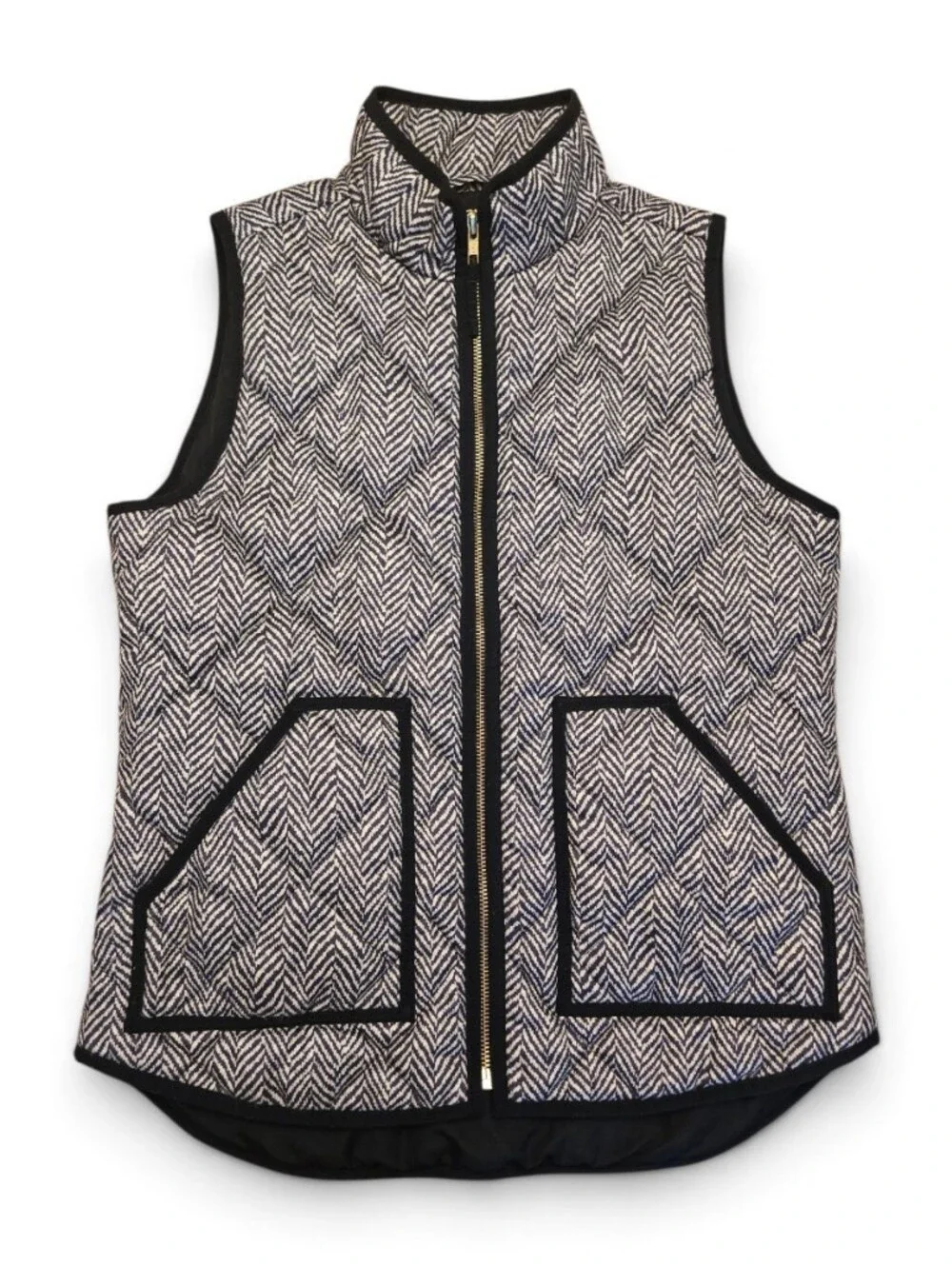 J. Crew Excursion Herringbone Quilted Puffer Vest